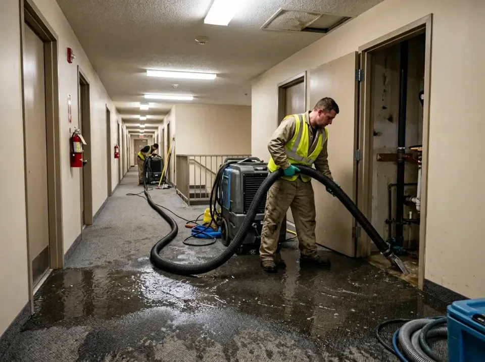 multi-unit-apartment-hallway-f-005 — frequently asked questions, Emergency Burst Pipe Water Extraction & Removal in Westover…